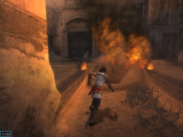 In-game screen of the game Prince of Persia - The Two Thrones on Nintendo GameCube