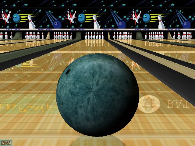 In-game screen of the game Strike Force Bowling on Nintendo GameCube