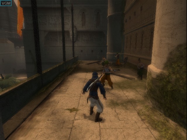 In-game screen of the game Prince of Persia - The Sands of Time on Nintendo GameCube
