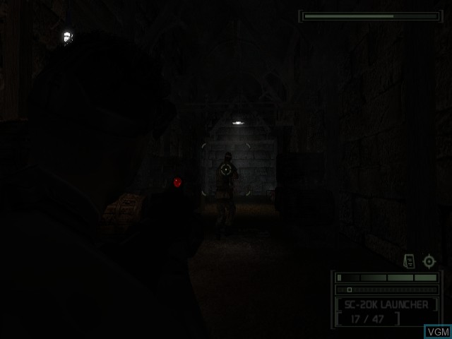 In-game screen of the game Tom Clancy's Splinter Cell - Chaos Theory on Nintendo GameCube