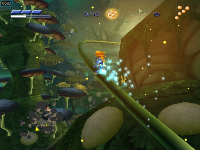 In-game screen of the game Scaler on Nintendo GameCube