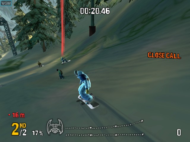 In-game screen of the game SSX On Tour on Nintendo GameCube
