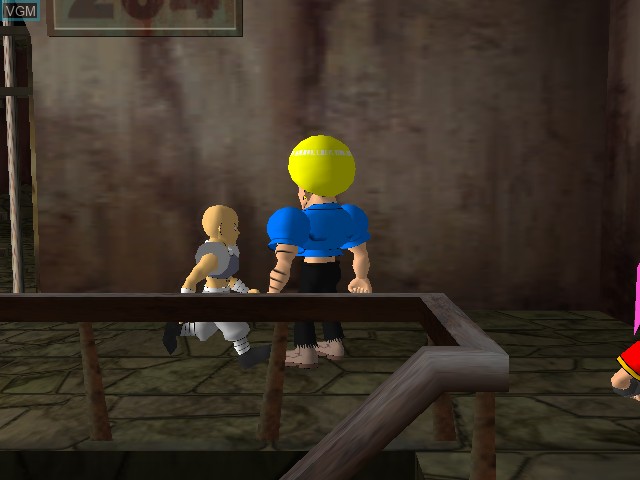 In-game screen of the game Boboboubo Boubobo Dassutsu! Hajike Royale on Nintendo GameCube