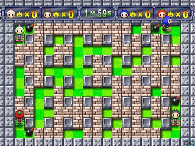 In-game screen of the game Bomberman Land 2 on Nintendo GameCube