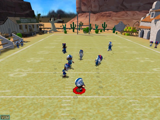 In-game screen of the game Backyard Football on Nintendo GameCube