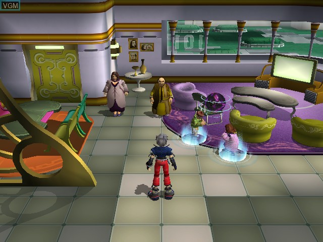 In-game screen of the game Custom Robo on Nintendo GameCube