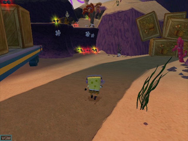 In-game screen of the game SpongeBob SquarePants - The Movie on Nintendo GameCube
