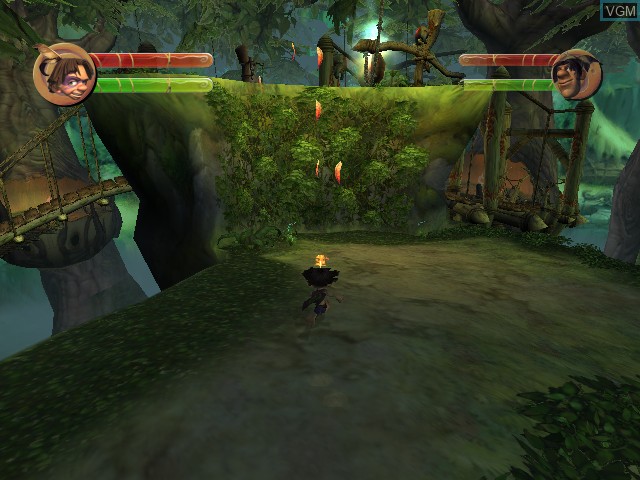 In-game screen of the game Tak - The Great Juju Challenge on Nintendo GameCube