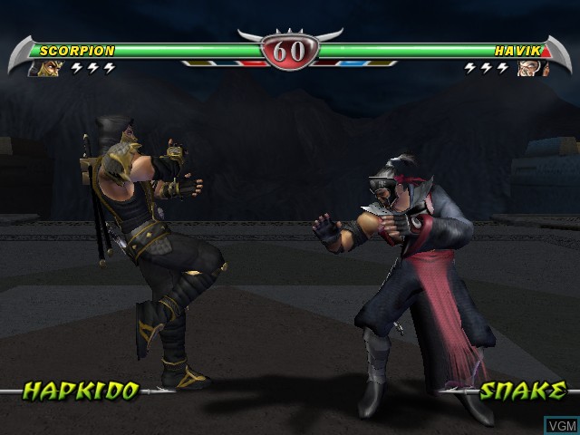 In-game screen of the game Mortal Kombat - Deception on Nintendo GameCube