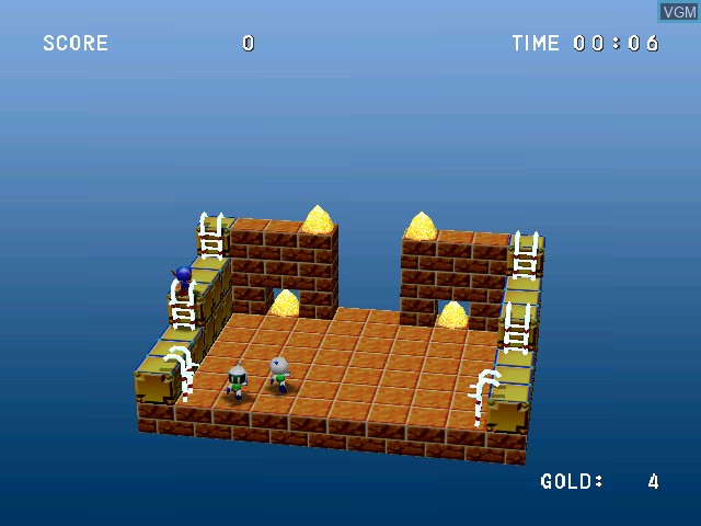 In-game screen of the game Hudson Selection Vol. 1 - Cubic Lode Runner on Nintendo GameCube