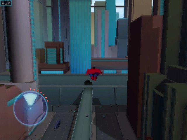 In-game screen of the game Superman - Shadow of Apokolips on Nintendo GameCube