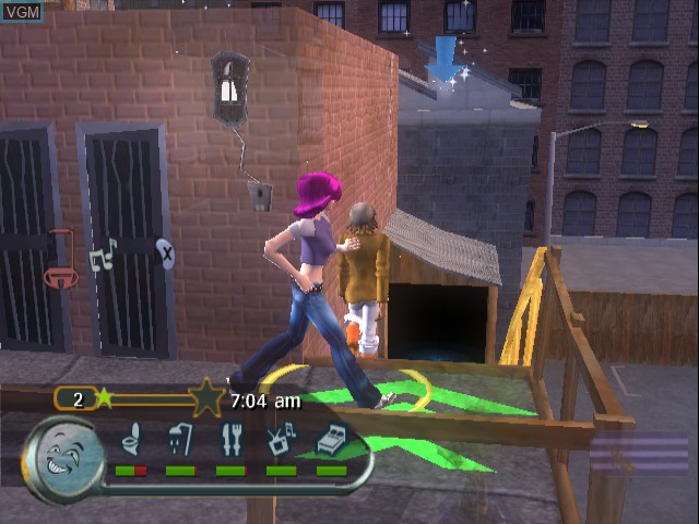 In-game screen of the game Urbz, The - Sims in the City on Nintendo GameCube