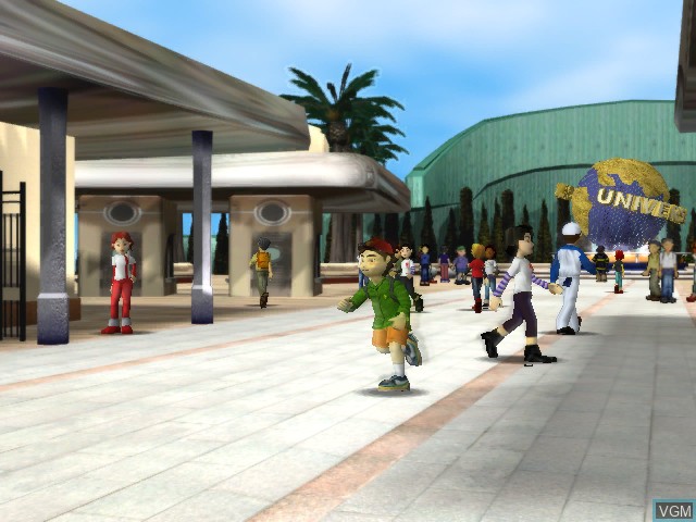 In-game screen of the game Universal Studios Theme Parks Adventure on Nintendo GameCube