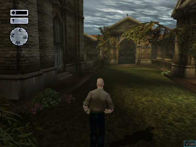 In-game screen of the game Hitman 2 - Silent Assassin on Nintendo GameCube