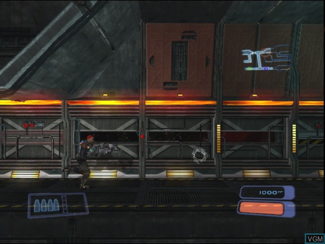 In-game screen of the game BlowOut on Nintendo GameCube