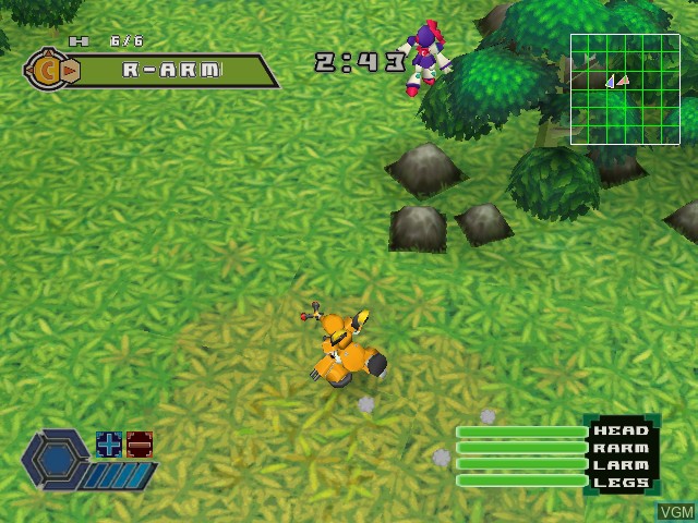 In-game screen of the game Medabots - Infinity on Nintendo GameCube