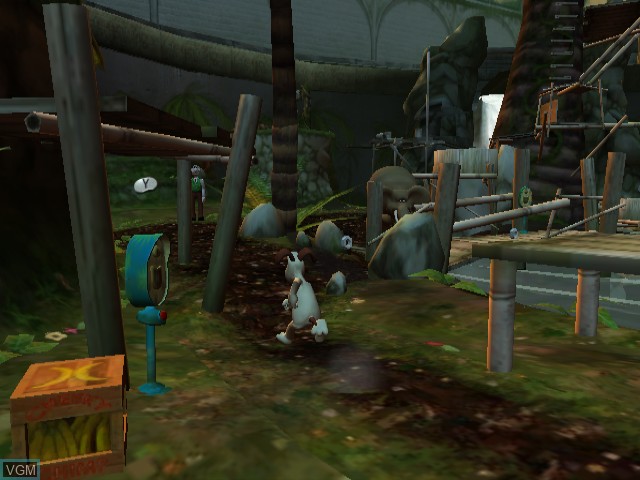 In-game screen of the game Wallace & Gromit in Project Zoo on Nintendo GameCube