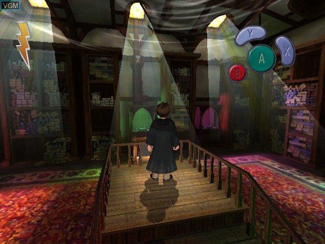 In-game screen of the game Harry Potter and the Philosopher's Stone on Nintendo GameCube