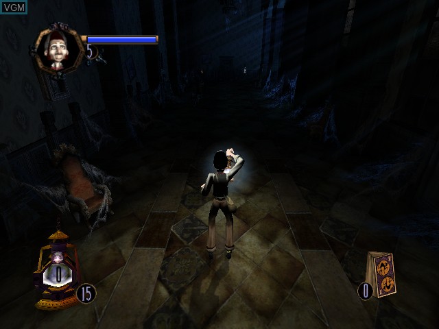 In-game screen of the game Haunted Mansion, The on Nintendo GameCube