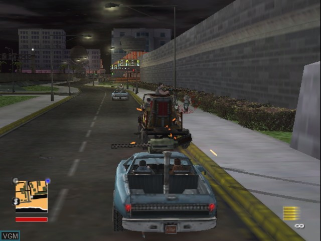 In-game screen of the game RoadKill on Nintendo GameCube