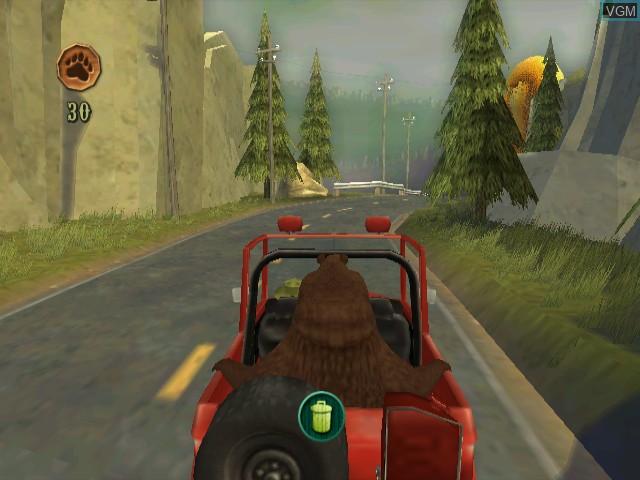 In-game screen of the game Open Season on Nintendo GameCube