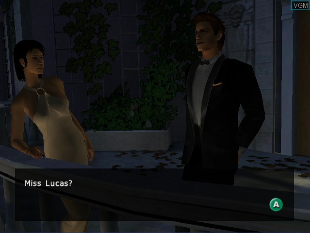 In-game screen of the game Largo Winch - Empire Under Threat on Nintendo GameCube