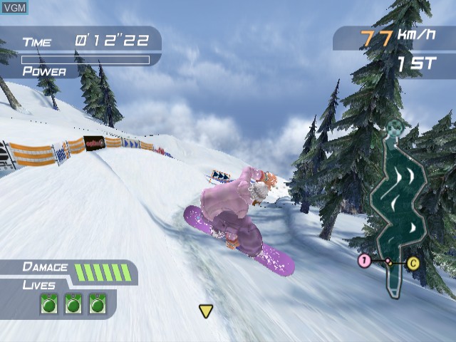 In-game screen of the game 1080° Avalanche on Nintendo GameCube