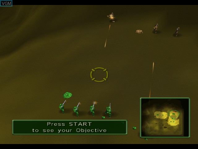 In-game screen of the game Army Men - RTS on Nintendo GameCube