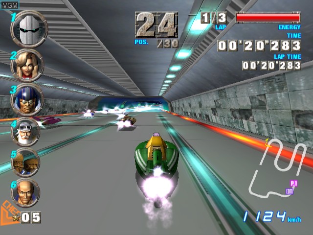 In-game screen of the game F-Zero GX on Nintendo GameCube
