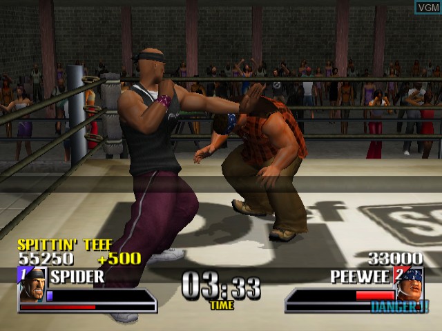 In-game screen of the game Def Jam Vendetta on Nintendo GameCube