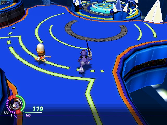 In-game screen of the game Digimon World 4 on Nintendo GameCube
