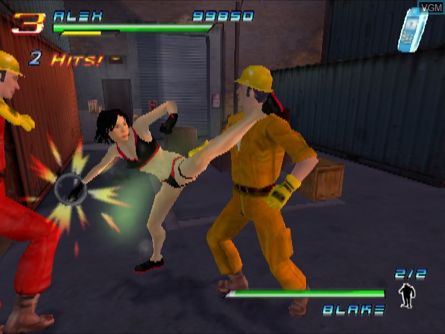 In-game screen of the game Charlie's Angels on Nintendo GameCube