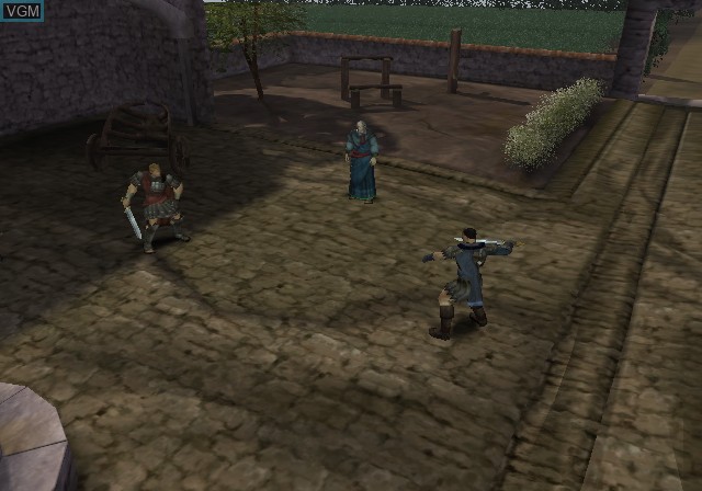 In-game screen of the game Gladius on Nintendo GameCube