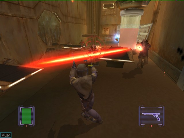In-game screen of the game Star Wars - Bounty Hunter on Nintendo GameCube