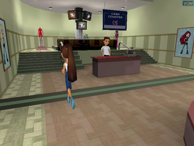 In-game screen of the game Bratz - Rock Angelz on Nintendo GameCube