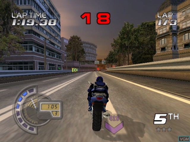 In-game screen of the game Speed Kings on Nintendo GameCube