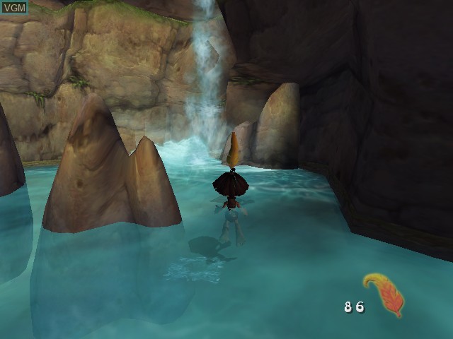 In-game screen of the game Tak and the Power of Juju on Nintendo GameCube