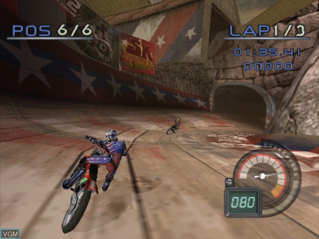 In-game screen of the game SX Superstar on Nintendo GameCube