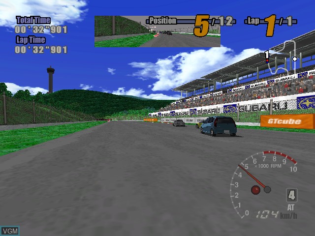 In-game screen of the game GT Cube on Nintendo GameCube