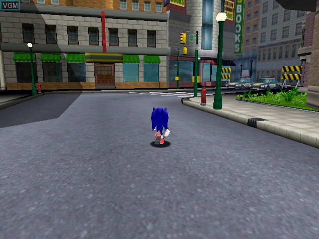 In-game screen of the game Sonic Adventure DX - Director's Cut on Nintendo GameCube