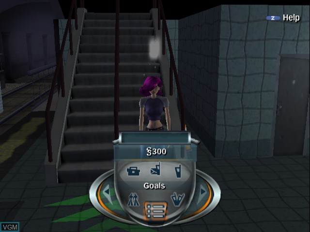 In-game screen of the game Urbz, The - Sims in the City on Nintendo GameCube