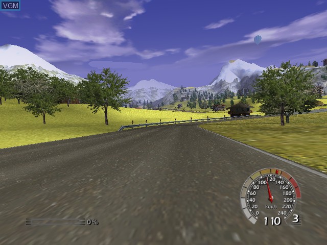 In-game screen of the game World Racing on Nintendo GameCube