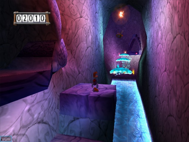 In-game screen of the game Rayman 3 - Hoodlum Havoc on Nintendo GameCube
