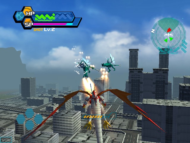 In-game screen of the game Dragon Drive - D-Masters Shot on Nintendo GameCube