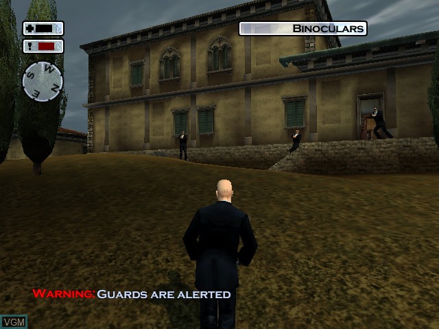 In-game screen of the game Hitman 2 - Silent Assassin on Nintendo GameCube