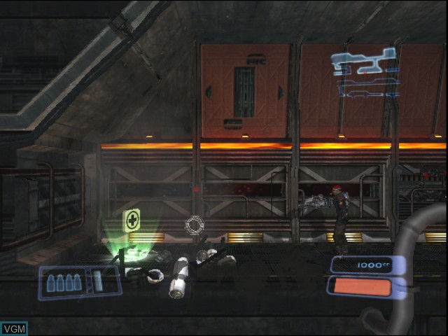 In-game screen of the game BlowOut on Nintendo GameCube