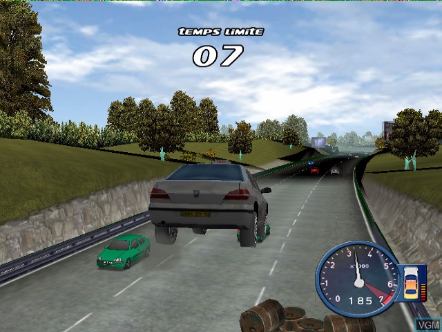 In-game screen of the game Taxi 3 - Le Jeu on Nintendo GameCube