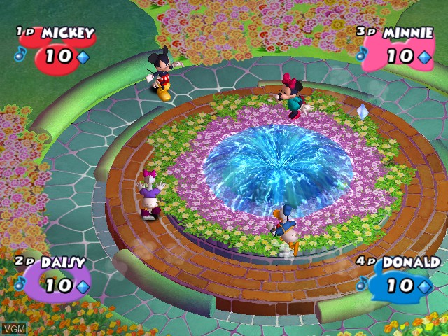 In-game screen of the game Disney's Party on Nintendo GameCube