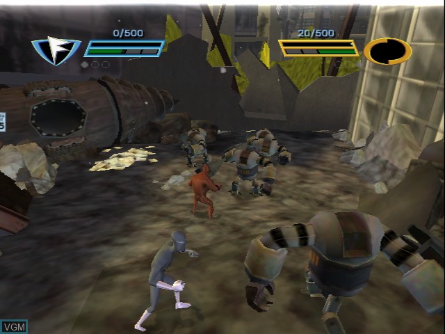 In-game screen of the game Incredibles, The - Rise of the Underminer on Nintendo GameCube
