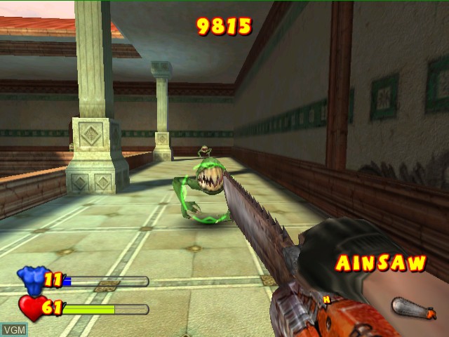 In-game screen of the game Serious Sam - Next Encounter on Nintendo GameCube